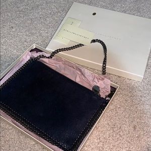 Stella McCartney Dark Blue Pouch Clutch